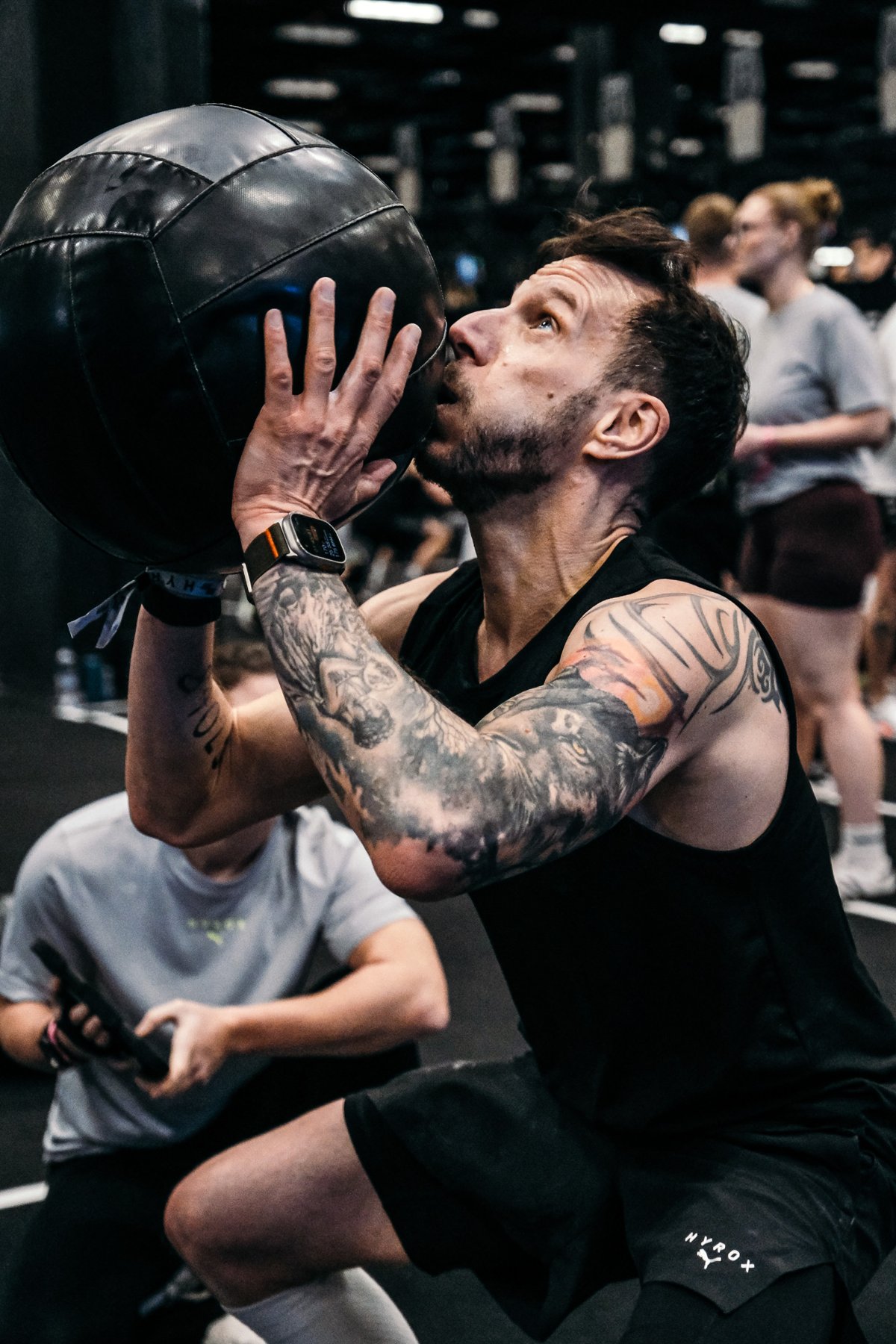 Wall Balls: ein Wettkampfmoment aus Köln